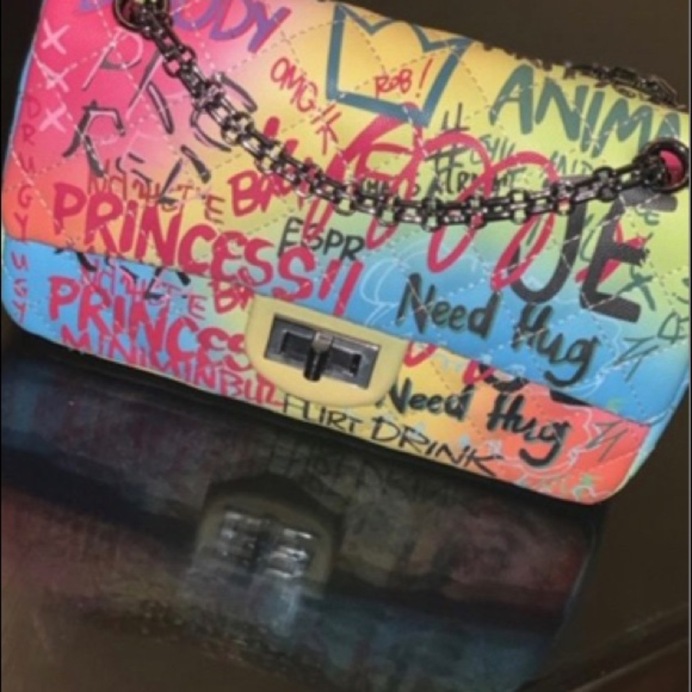 Graphic Pink Jelly Bean Bag